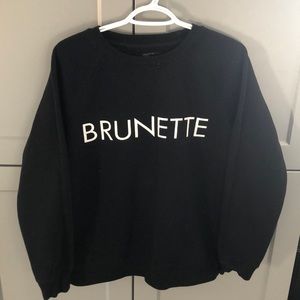 🦋 Brunette the label black crew neck 🦋